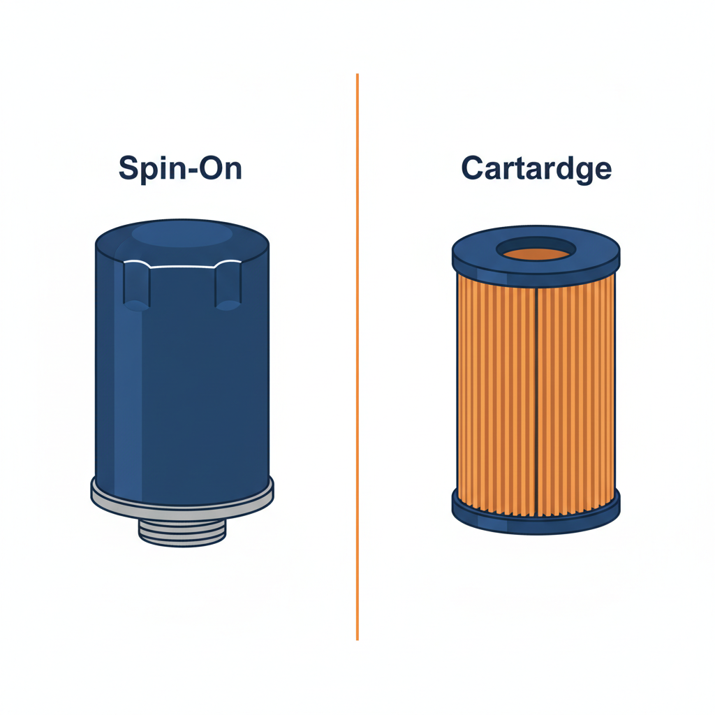 Spin-On vs Cartridge Oil Filter: What's the Difference