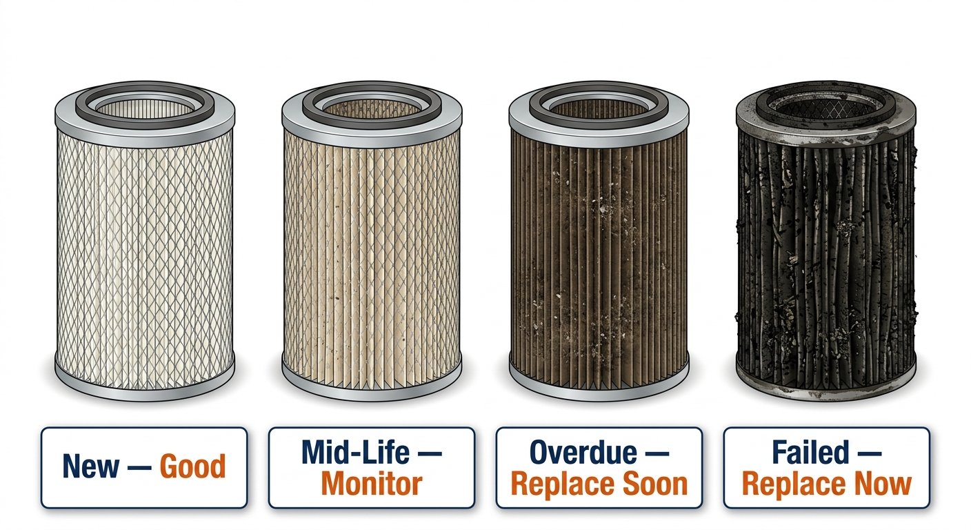 Dirty Engine Air Filter Look Like