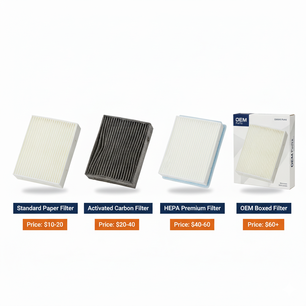  Cabin Air Filter Cost at an Auto Parts Store